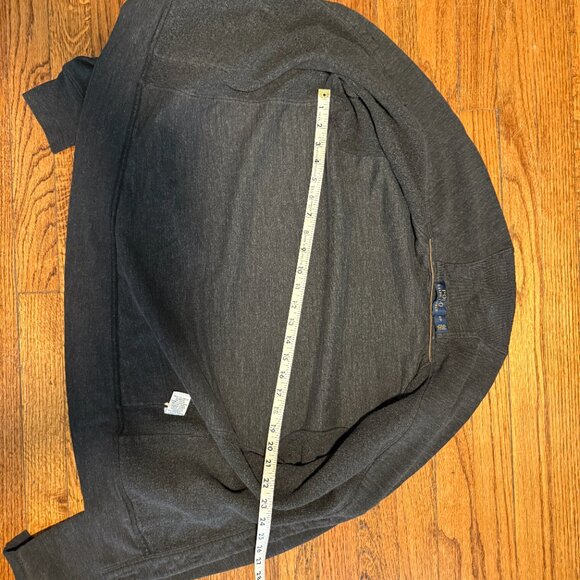 ralph lauren charcoal cuddly cottage coastal whimsigoth cardi - Picture 3 of 4